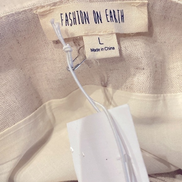 Fashion On Earth Mini Wrap Skirt Linen/Viscose Blend Size L - Picture 9 of 10